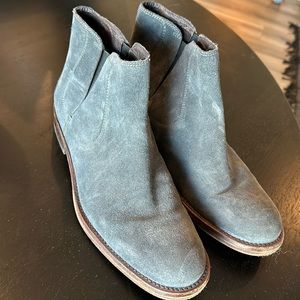 John Varvatos USA Suede Chelsea Boots, 8, Gray
